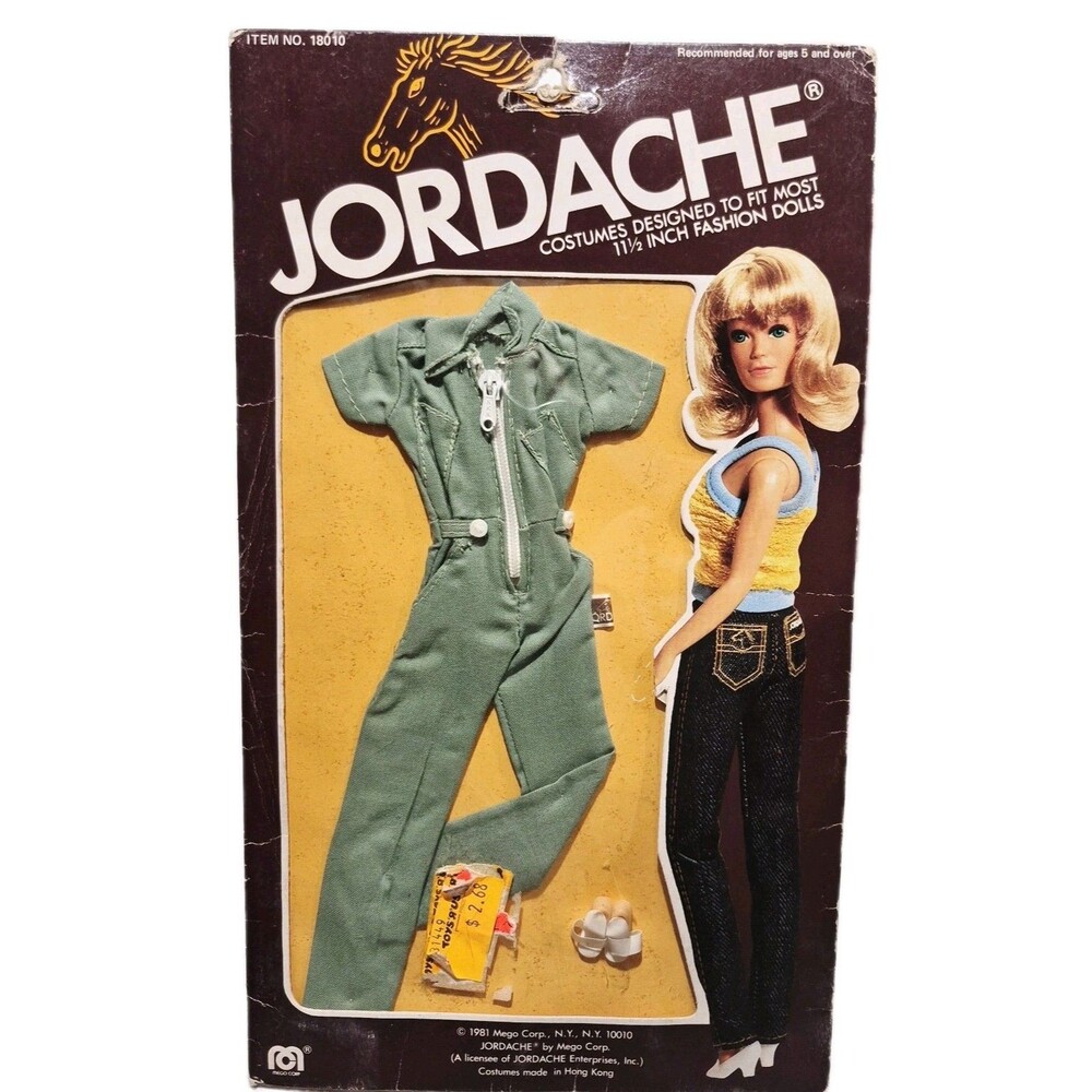 Vintage 1981 Mego Jordache Fashion Doll Outfit Set Item 18010 NIP Sealed Barbie